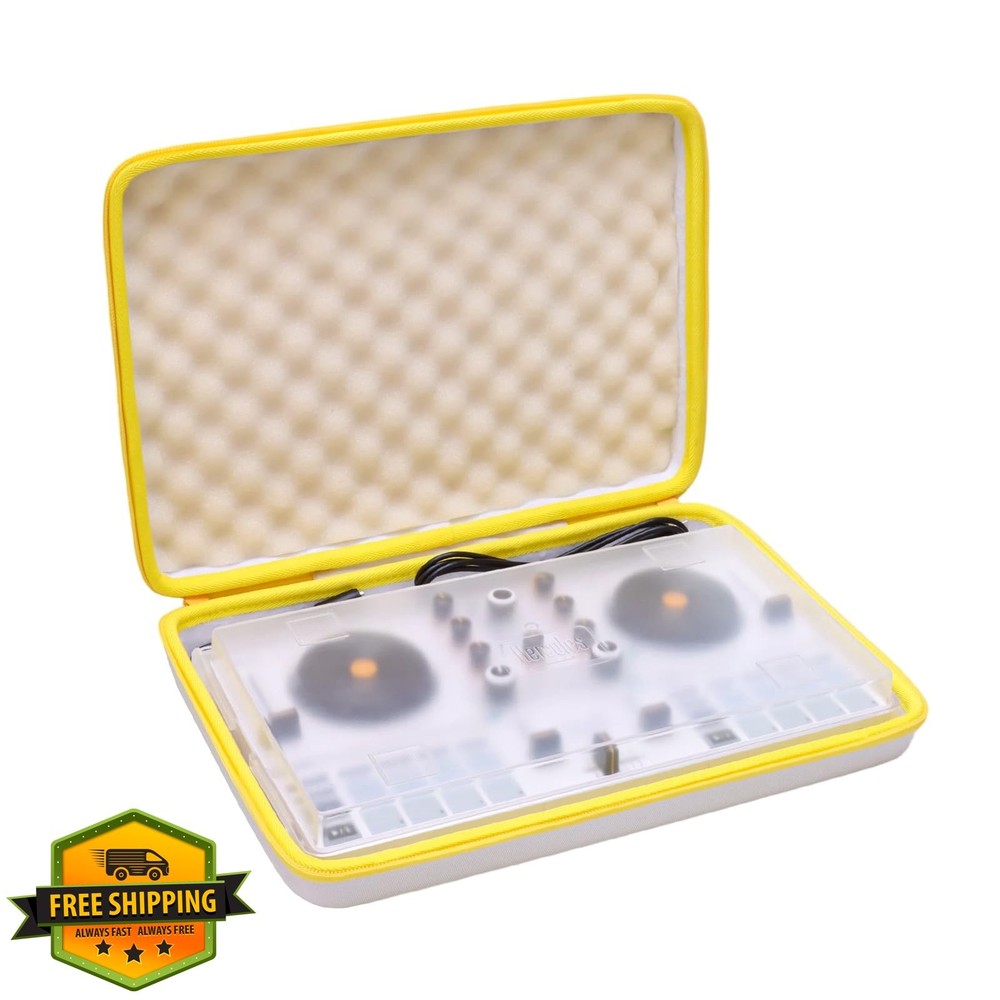 LTGEM DJ Controller Case Hercules DJControl Mix White/Orange