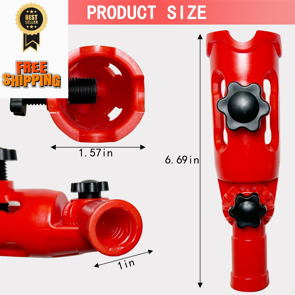 Multi-Angle Paint Brush Extender for High Ceiling,Extension Pole Red