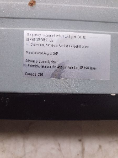 02-05 LEXUS IS300 NAVIGATION DVD PLAYER