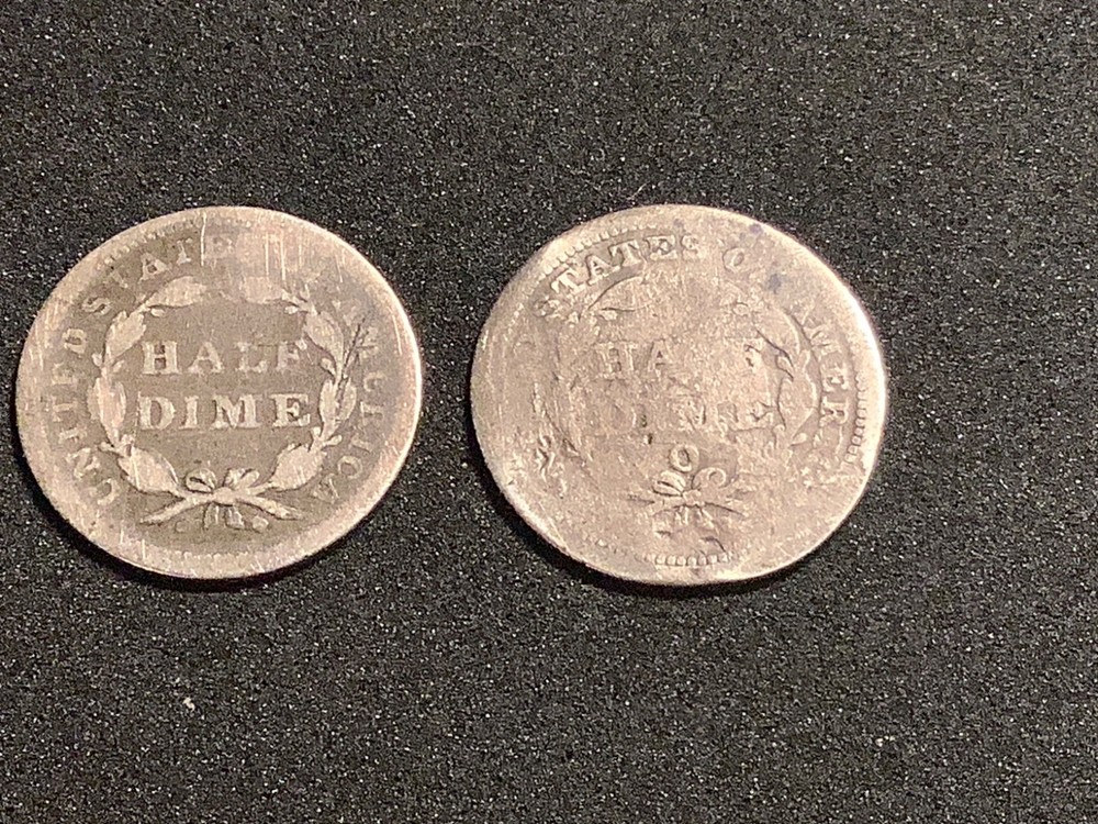 Two Half Dimes - 1853, 1853 O - #29