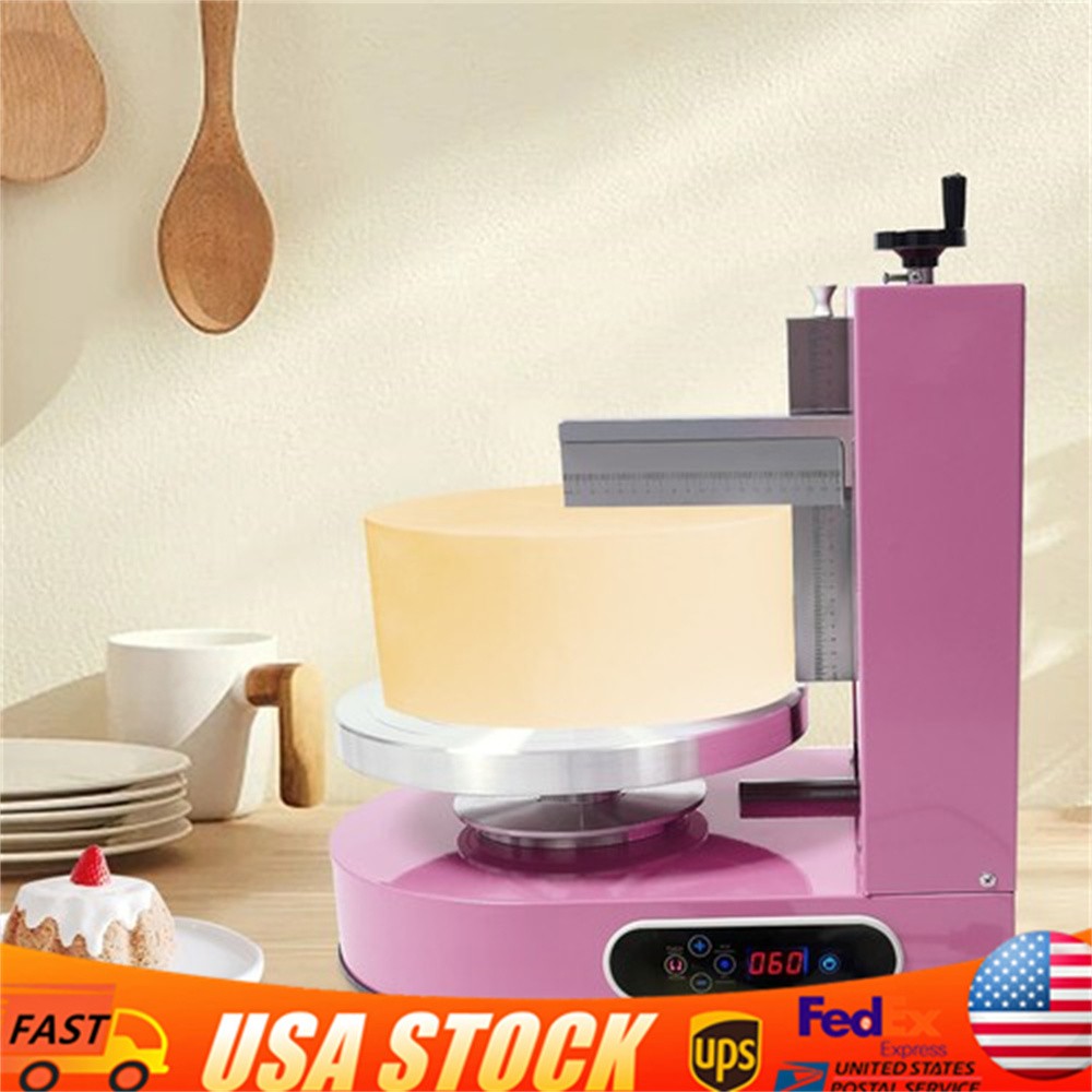 Adjustable Cake Cream Spreading Machine Cake Decorating Machine W/LCD Display