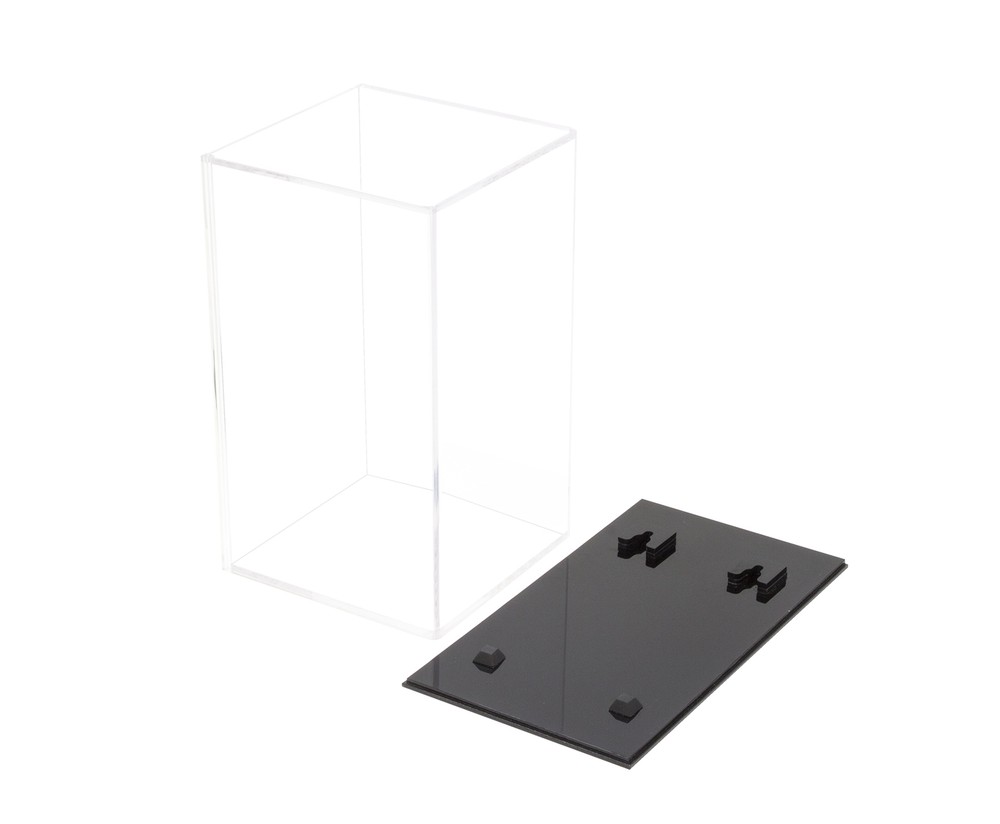 Bobblehead / Figurine Display Case with Wall Mount and Black Back (A016-BB)