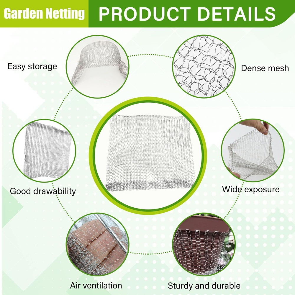 4Pcs 1 Gallon Stainless Steel Root Guard Gopher Baskets Gopher Proof Mole and...