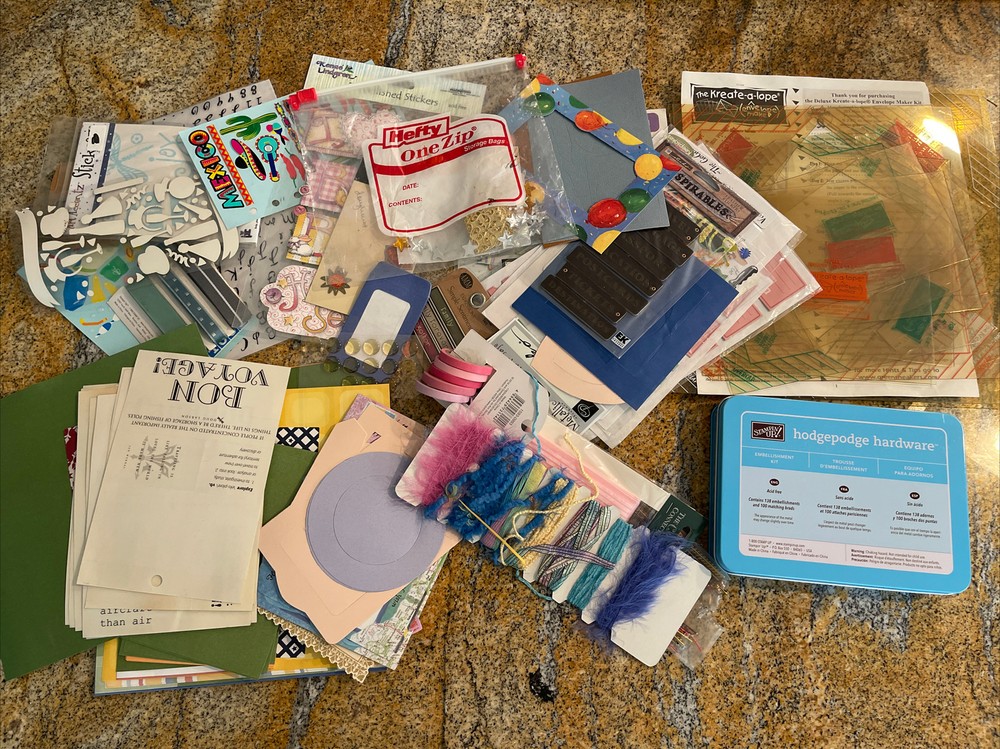 HUGE CRAFTING SCRAPBOOKING Supply Lot!