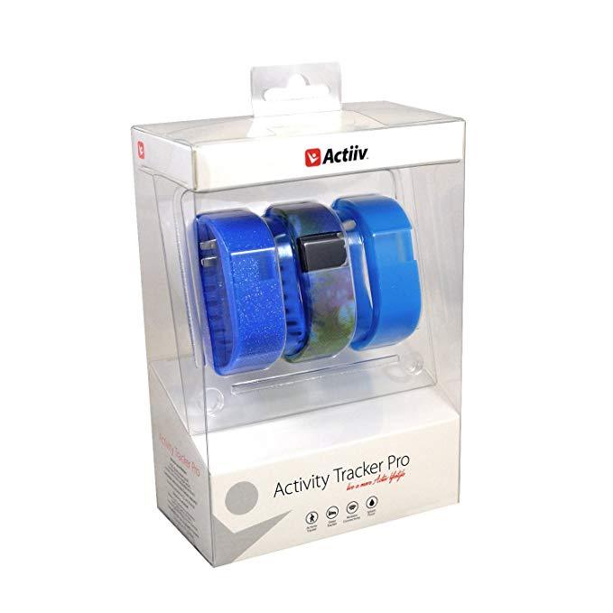 6  ACTIIV, Zenixx Glow/Solid/Tie-Dye Bundle Activity Tracker Pro, Blue