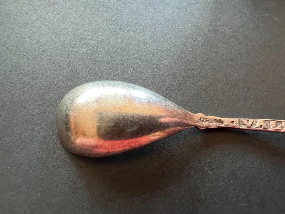 Sterling Silver Alaska Souvenir Engraved Ram Spoon