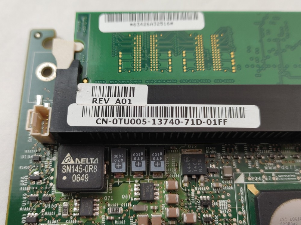 Dell PowerEdge PERC 5i TU005 PCI Express x8 SAS RAID Controller Card