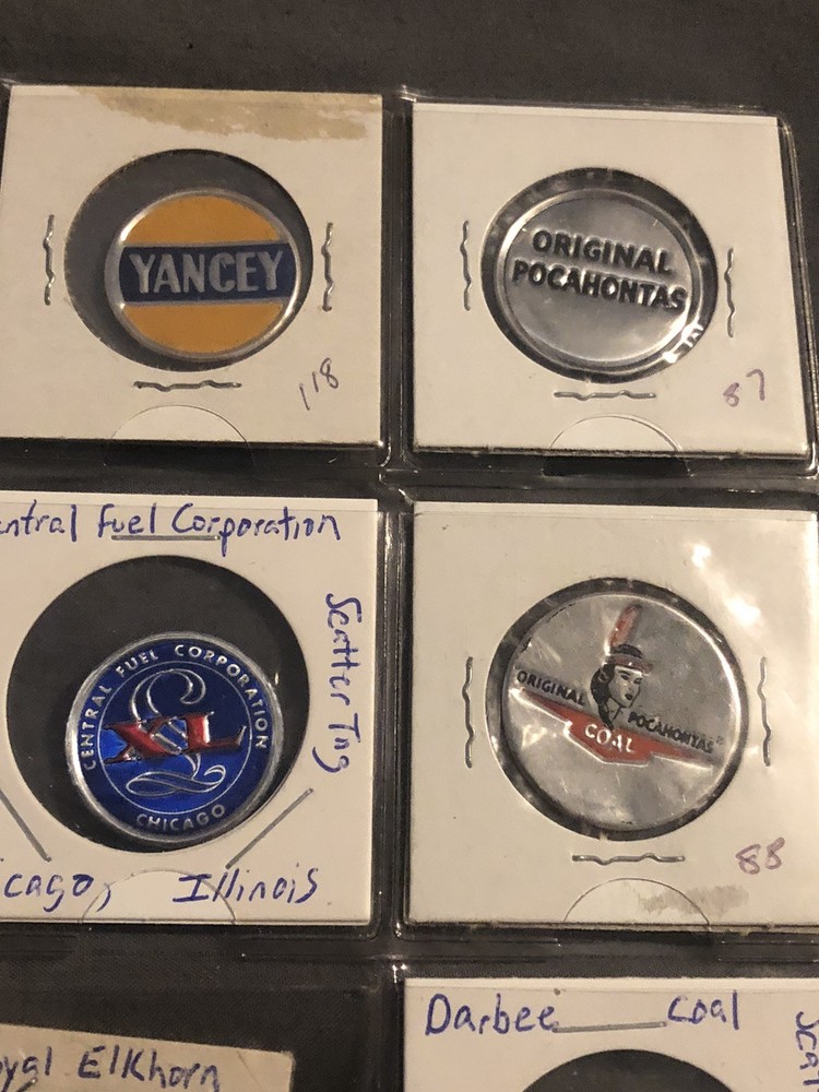 20 Coal Scatter Tags From All Over - Some Better Ones