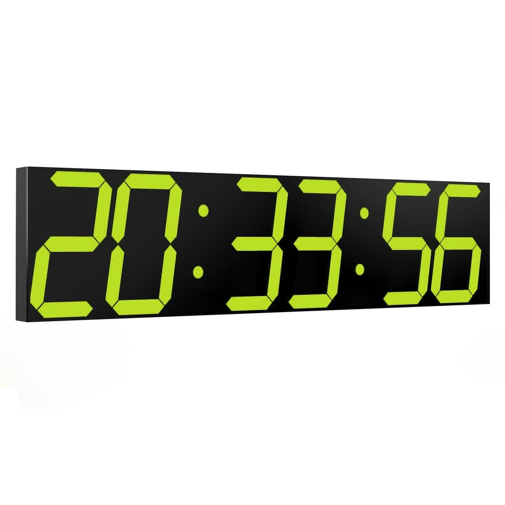 Digital Wall Clock, Oversize Digital Clock with Auto Dimmer, Huge Countdown T...