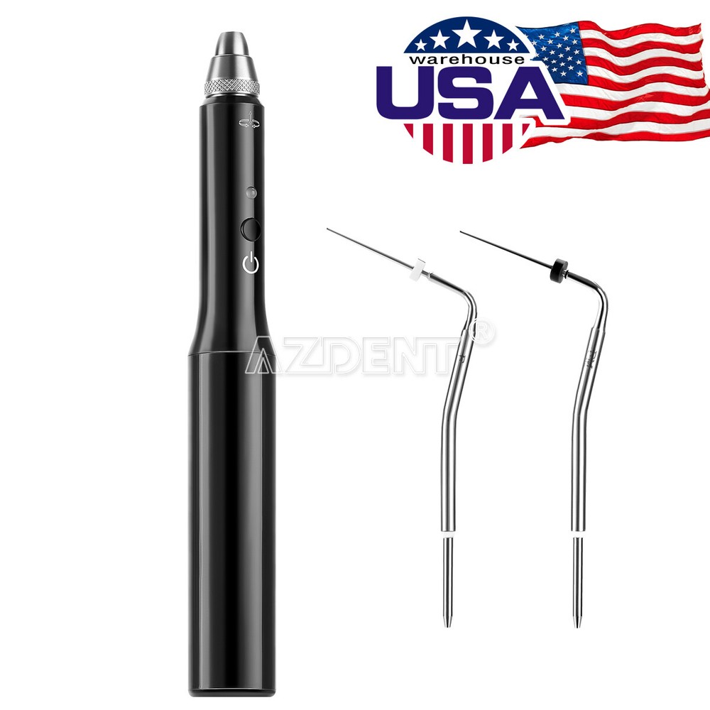 Dental Wireless Gutta Percha Obturation System Endo Root Canal Heated Pen 2 Tips