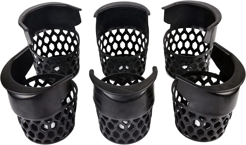 6-Pack Replacement Plastic Web Pockets for Standard Pool Tables - Easy Install