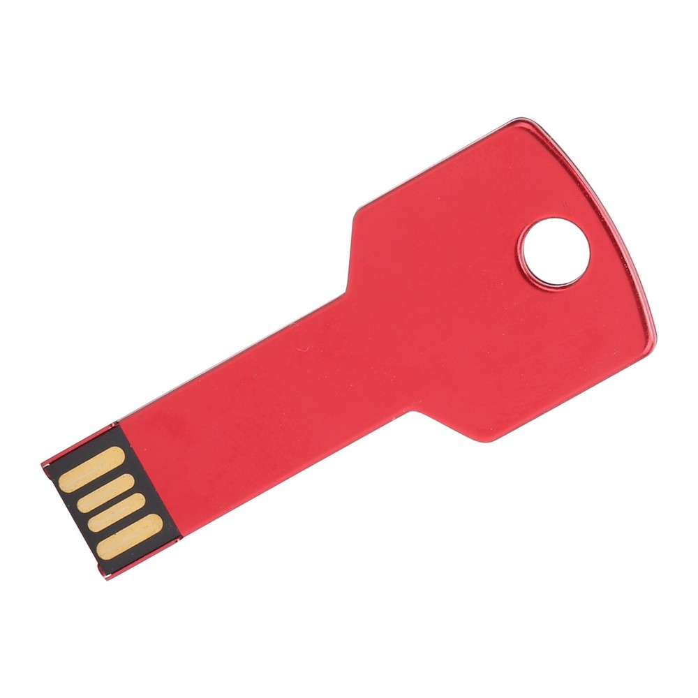 Red Key Shaped USB Flash Drive For Fast File Transfer Home Use