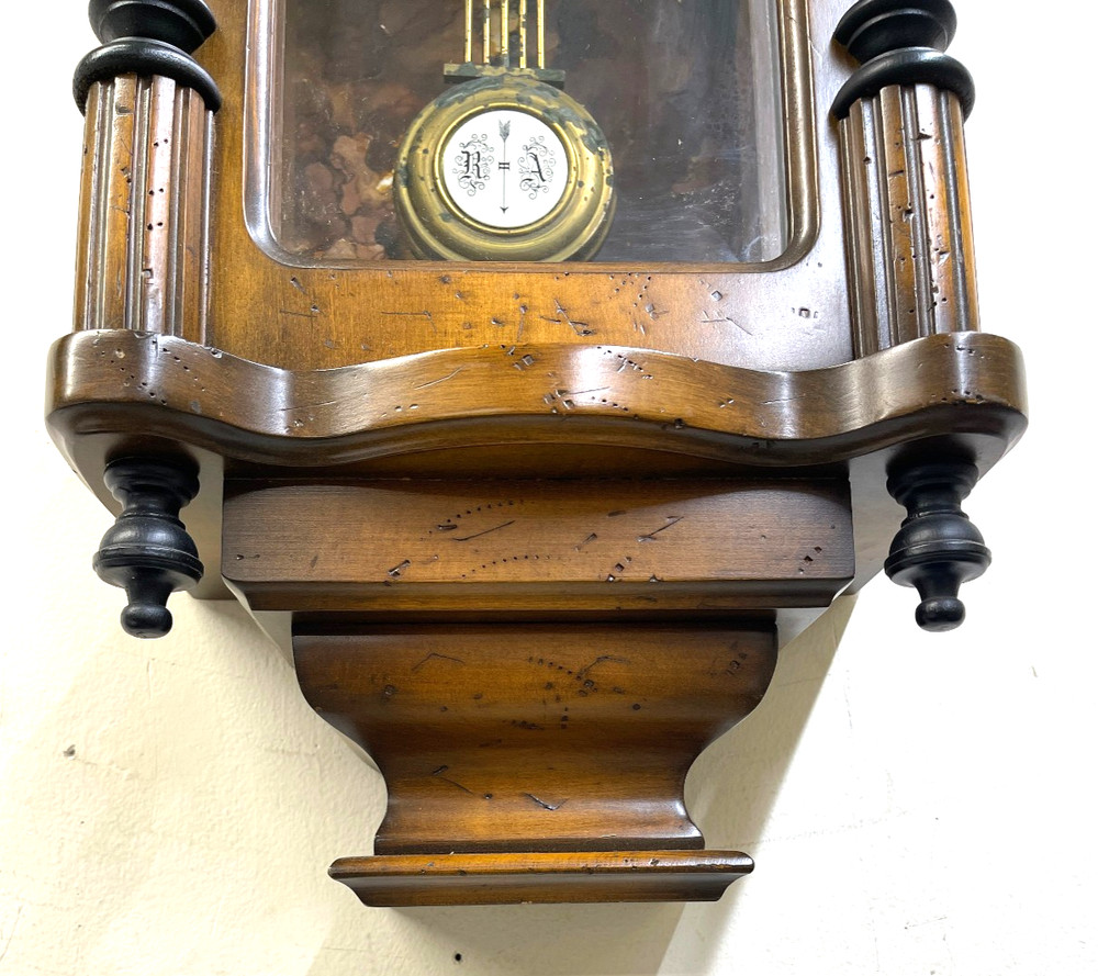 Antique P F Bollenback Wall Regulator *