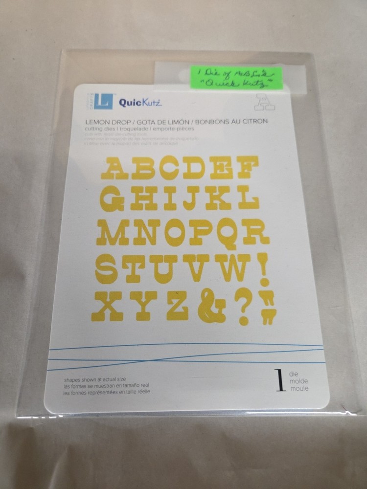 QuicKutz Alphabet Dies