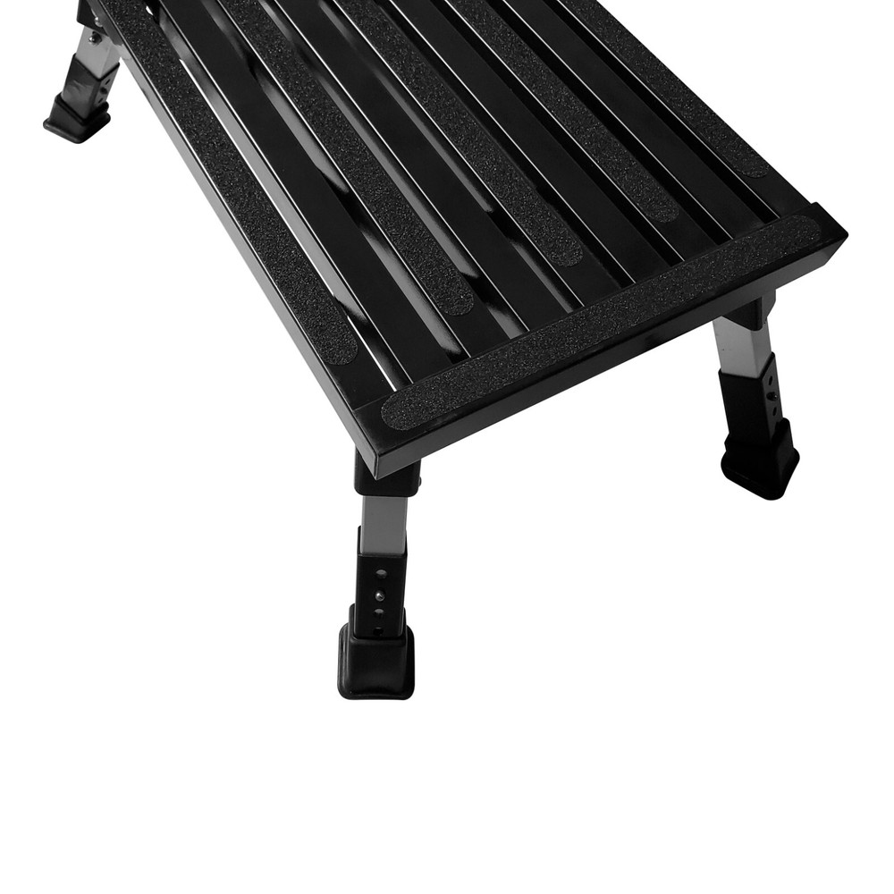 Caravan RV Lightweight Compact Folding Platform Step Adjustable Height 19-23cm