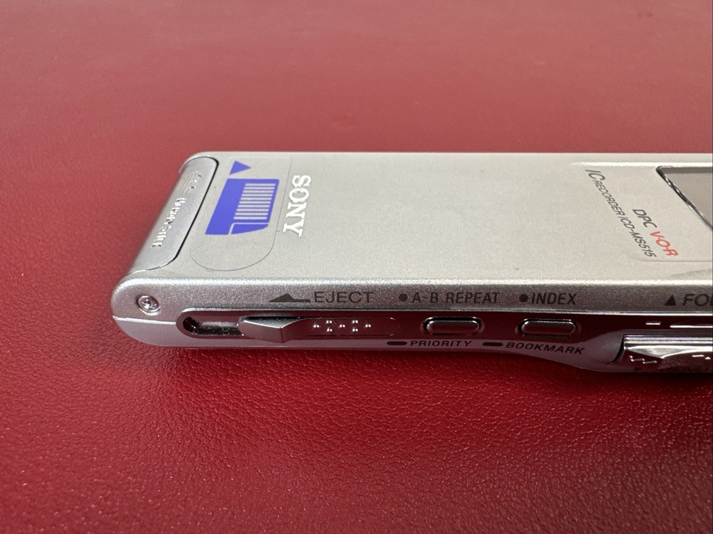 Sony ICD-MS515 Digital Voice Recorder w Memory Stick, Case, CD Rom, Manual ++