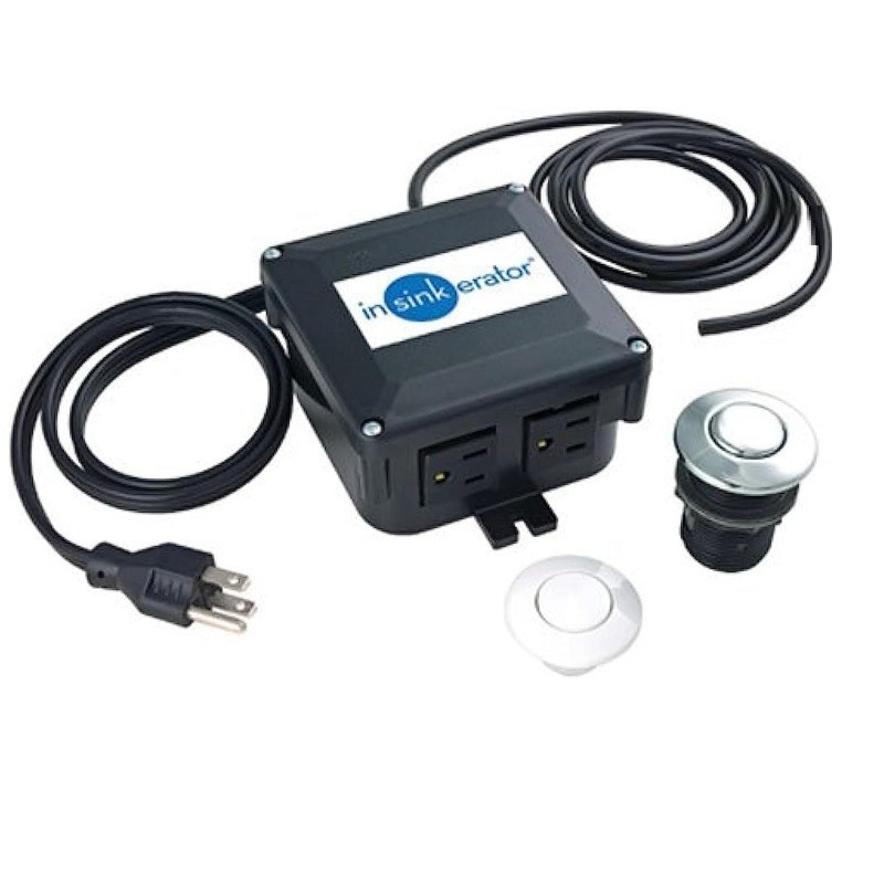 InSinkErator STS-OO Garbage Disposal Air Switch Kit Dual Outlet Sink Top Switch