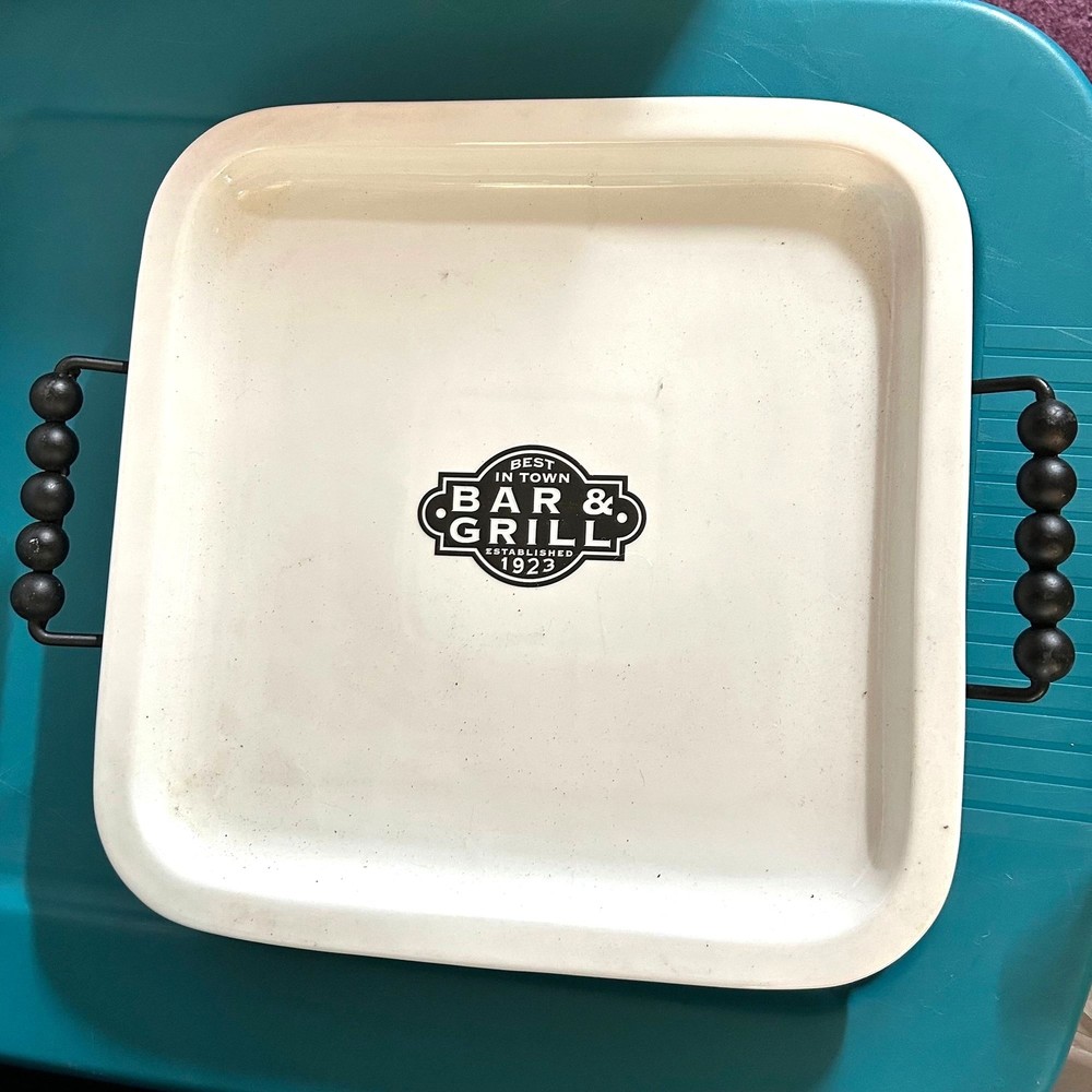 Bar & Grill Best in Town Platter with Stand (A)