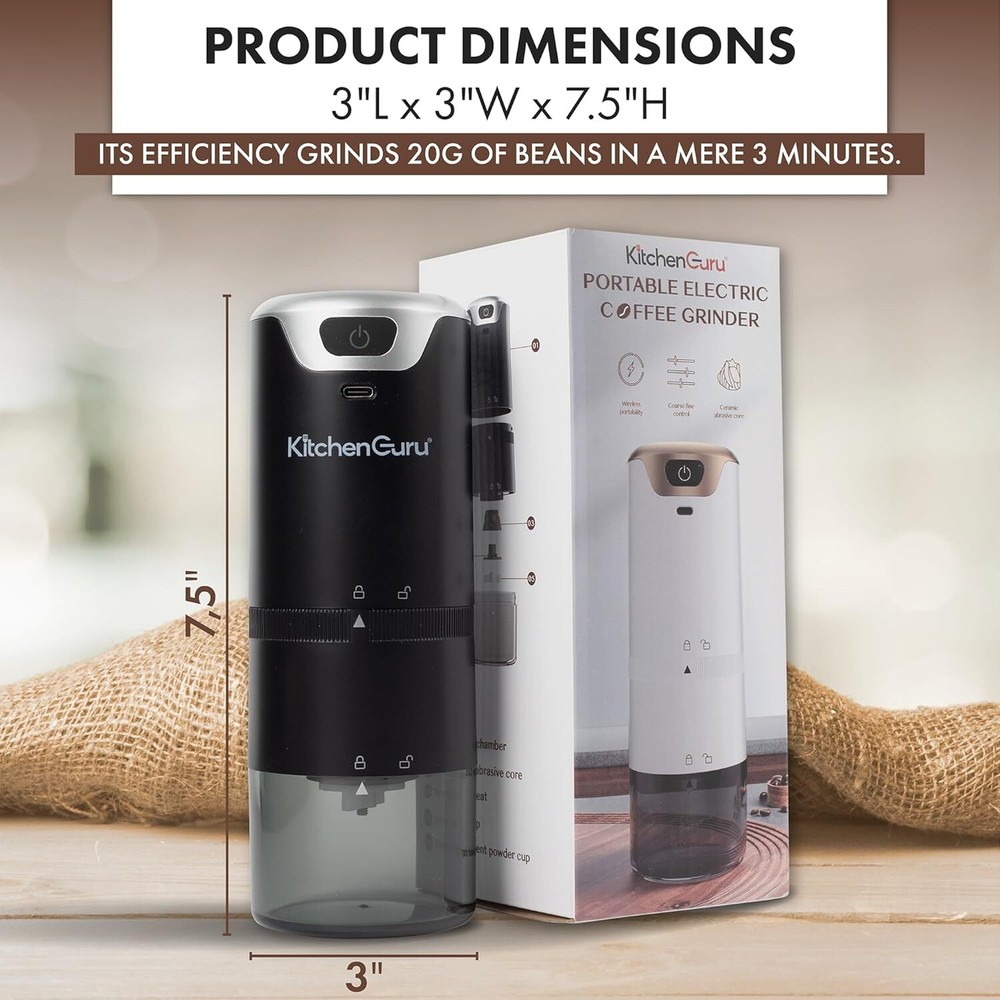 Premium Multi-purpose Rechargeable Coffee Bean Grinder Adjustable And Portable