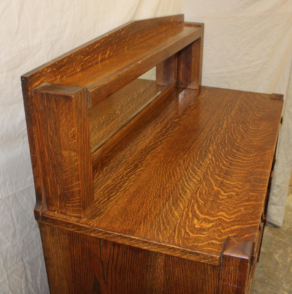Antique Arts & Crafts Mission Oak Sideboard Buffet