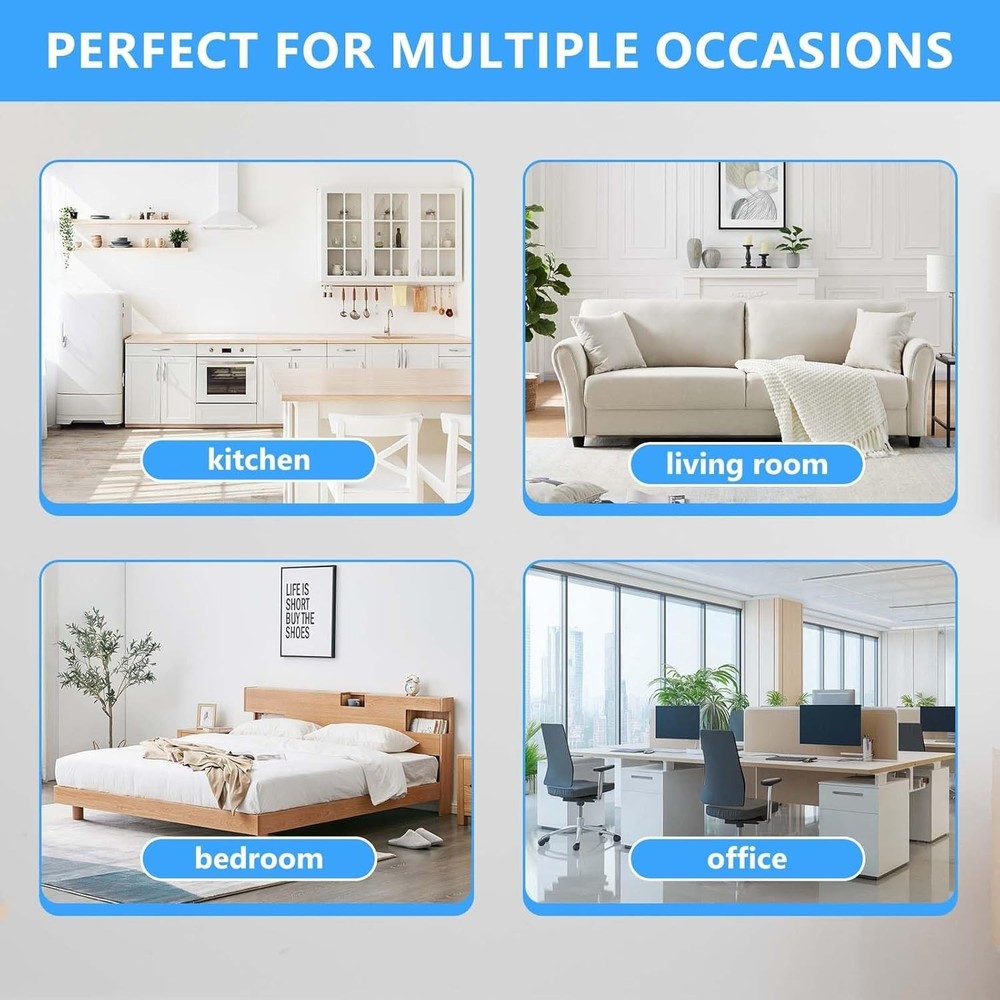 Compact 4-Pack Cooling Mist Replacement Filters for Top Humidifier Brands