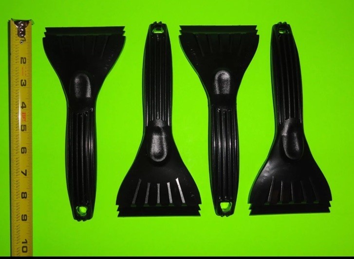 (4x) BLACK 9" Ergonomic Car Window Cleaner Windshield Snow Ice Scraper Chipper