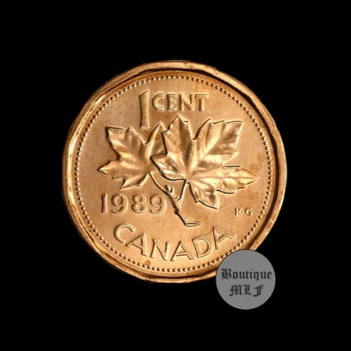 1989 Canada  1 cent uncirculated  coin from roll
