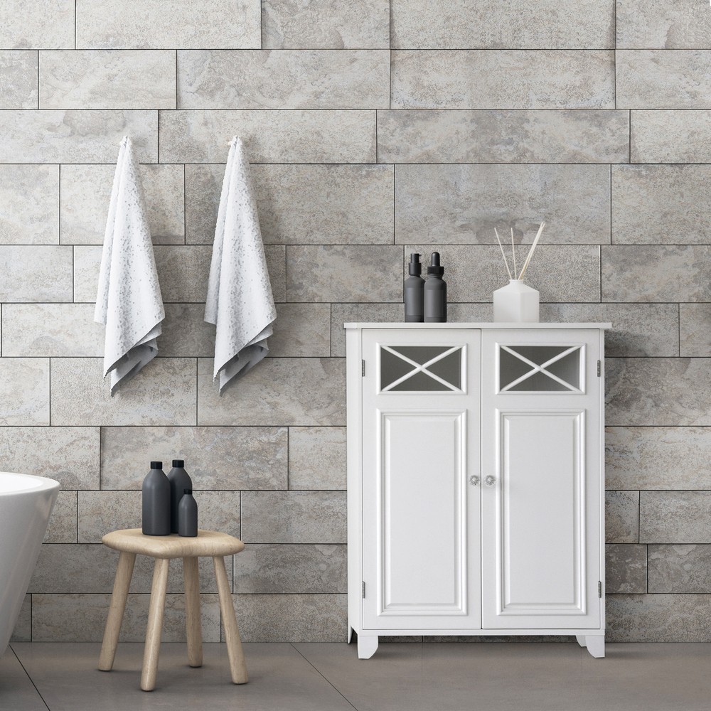 Bathroom Storage Bedroom Floor Cabinet White