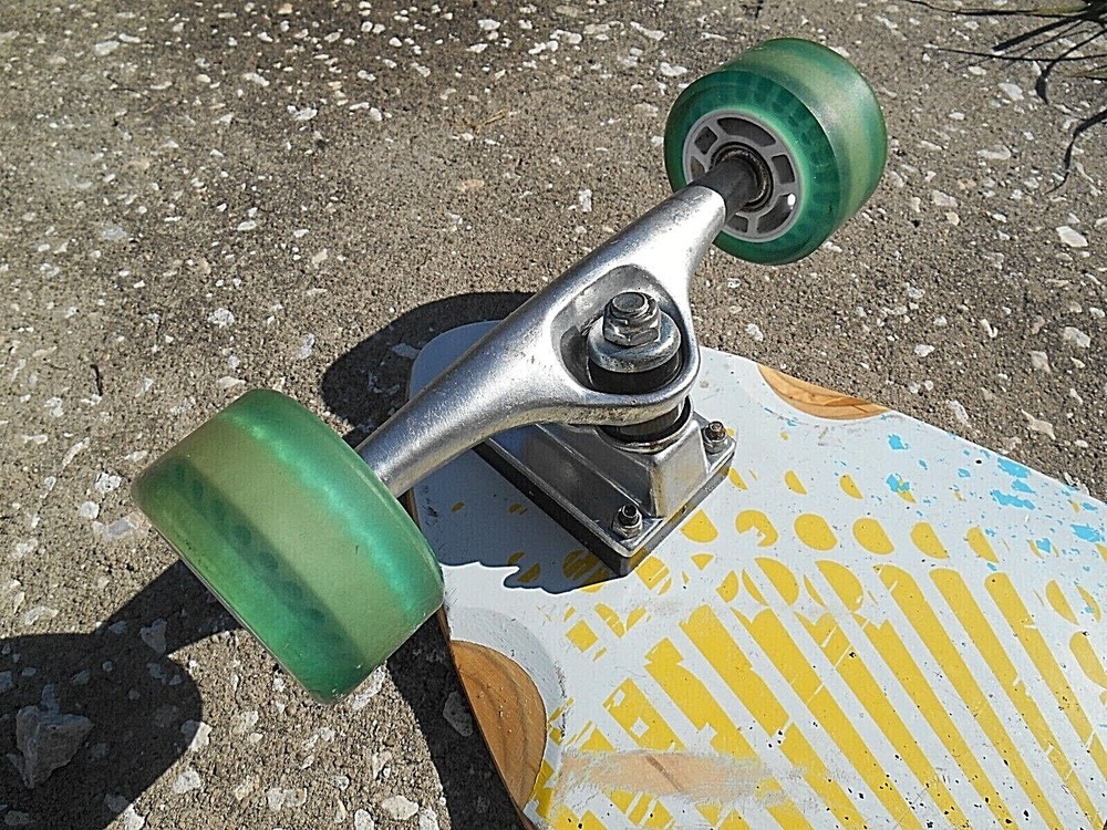 Atom Pintail 39" Longboard Skateboard Concave Maple Deck Blue Surf