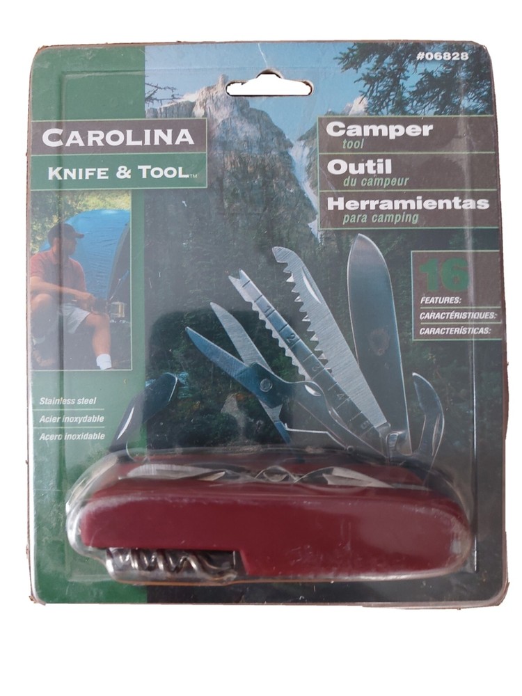 Carolina Knife & Tool Camper Tool 16 Features New In Package