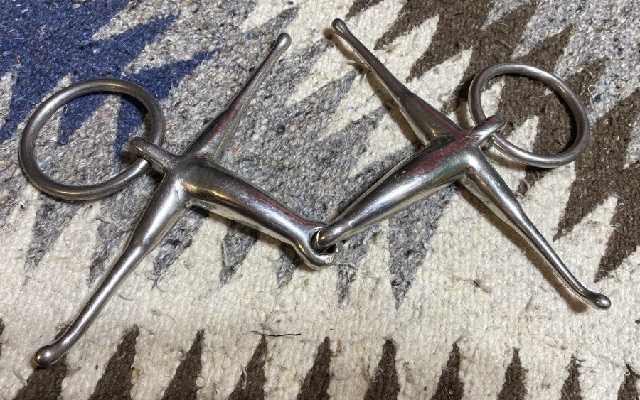 Horse BIT - 5" Full Cheek snaffle with moving rings