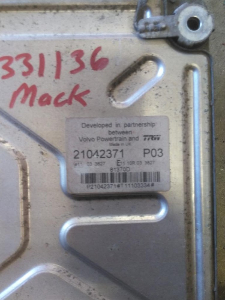 Replaces 21000553 2012 MACK MP8 ENGINE CONTROL MODULE (ECM) , GA