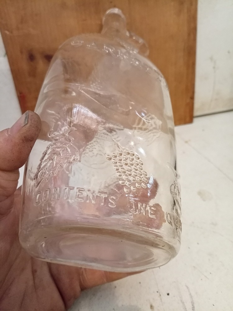 Vintage Decorative Garrett Wine Bottle Tall Quart