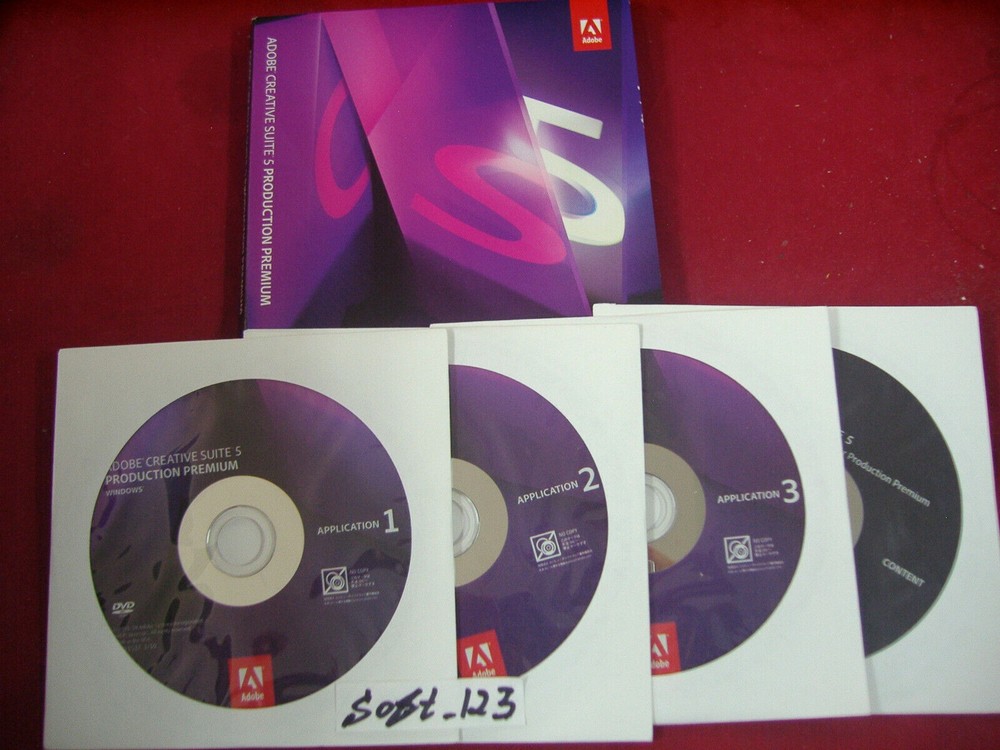 Adobe Creative Suite CS5 Production Premium Windows PC Full Retail DVDs w/Serial