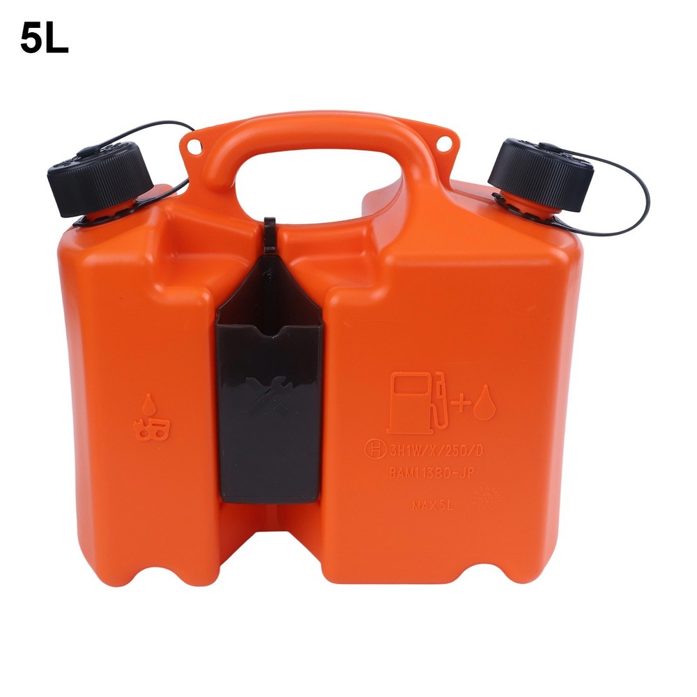Practical 5L Oil Combi Can With Integrated Tool Carriers For Chainsaw Users