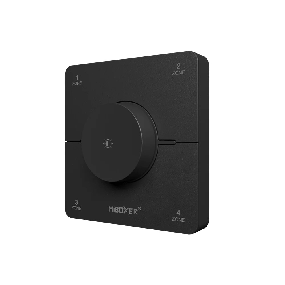 Miboxer 4 Zone CCT Rotating Panel Remote Black
