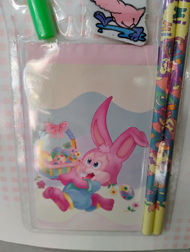 NEW Vintage 1995 Easter Cottontale Collection Fun Pack Stationary Set