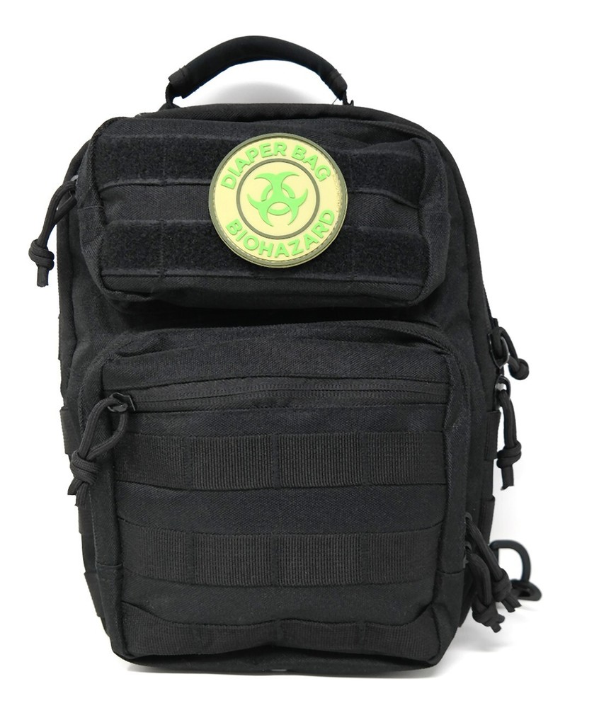 Tactical Diaper Bag Biohazard PVC Tactical Hook and Loop Patch | Morale Patch
