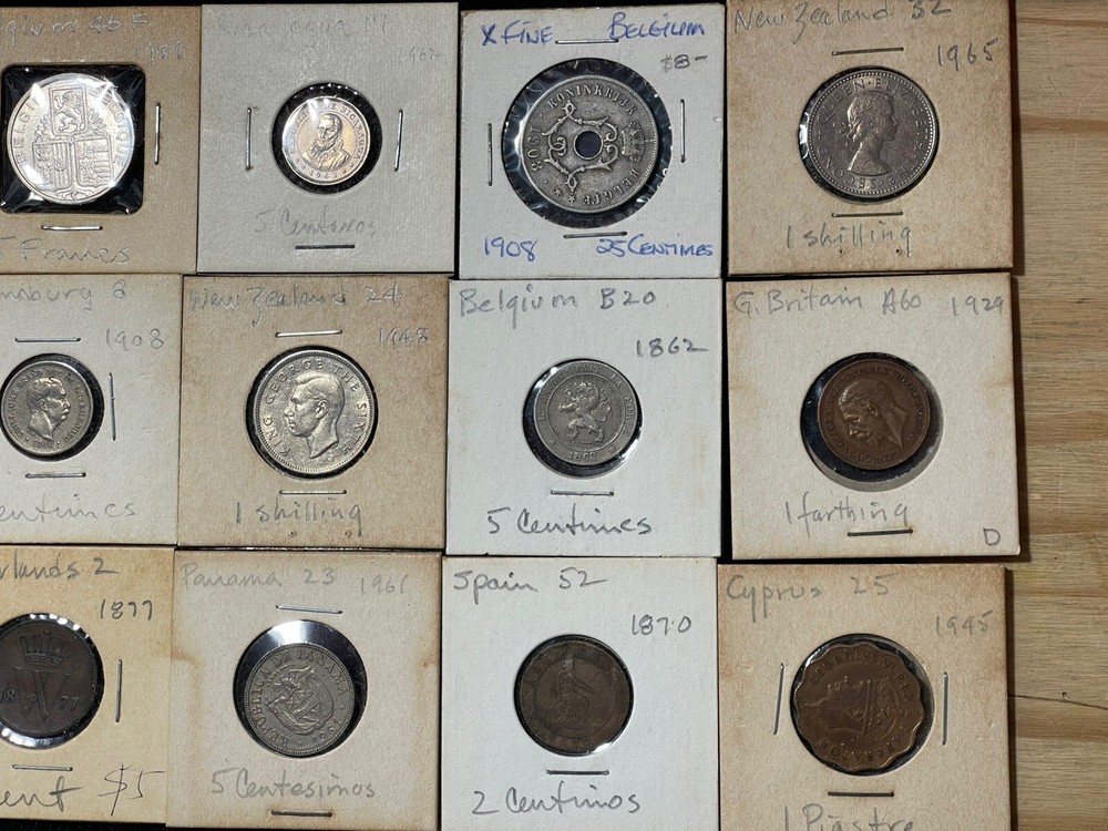 Assorted World Foreign 18 Coins Lot #1