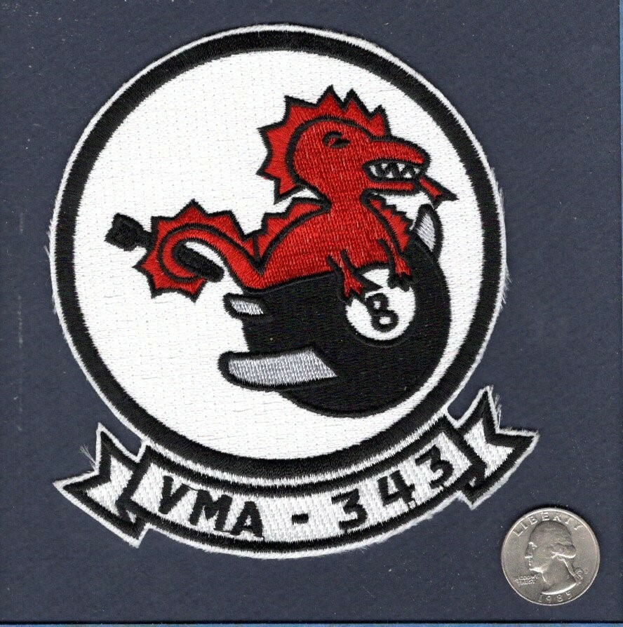 VMA-343 USMC F4U A-4 SKYHAWK Attack Squadron Patch