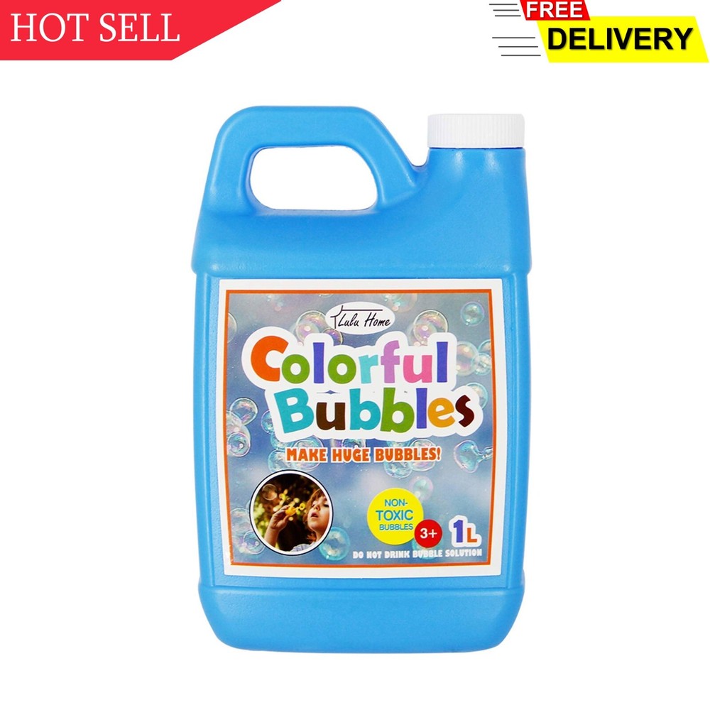 Lulu Home Concentrated Bubble Solution, 1 L/ 33.8 OZ Refill for Bubble Machine..