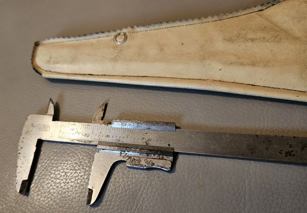 Vintage Tuna Caliper With Leather Case