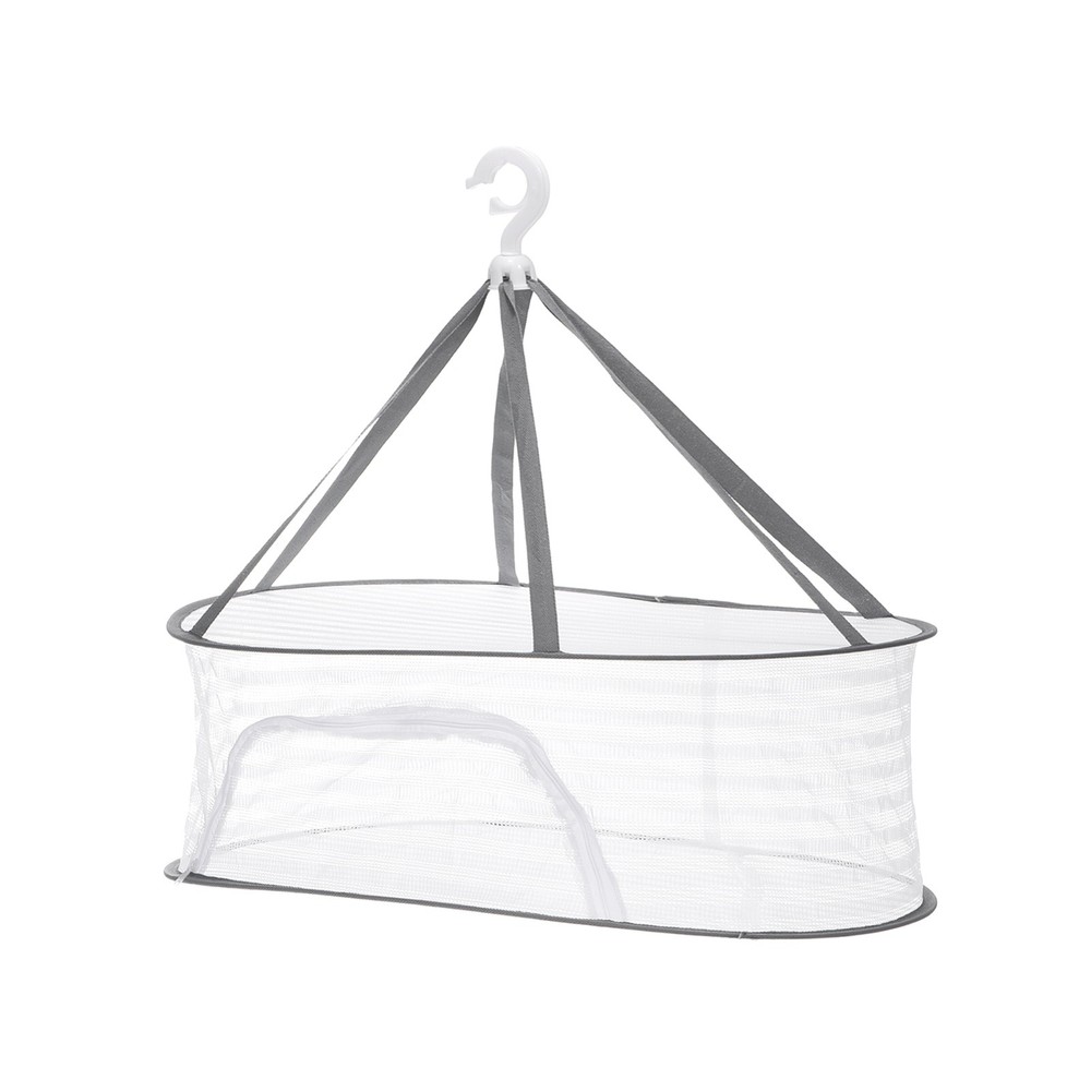 Herb Drying Rack, 24" 1-Layer Hanging Drying Mesh Net, White