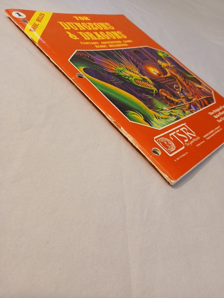 Vintage Dungeons and Dragons Basic Rulebook Very Fine Condition