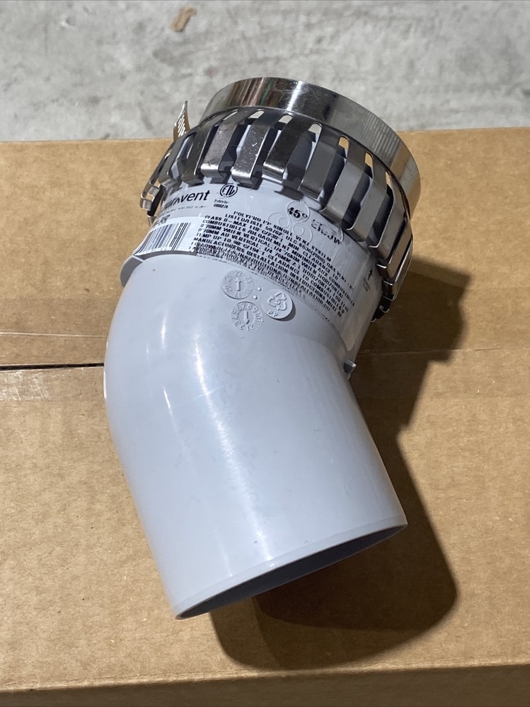 DuraVent PolyPro 3PPS-E45C - 3" Single Wall PP - Elbow 45 Degree Qty:6 New