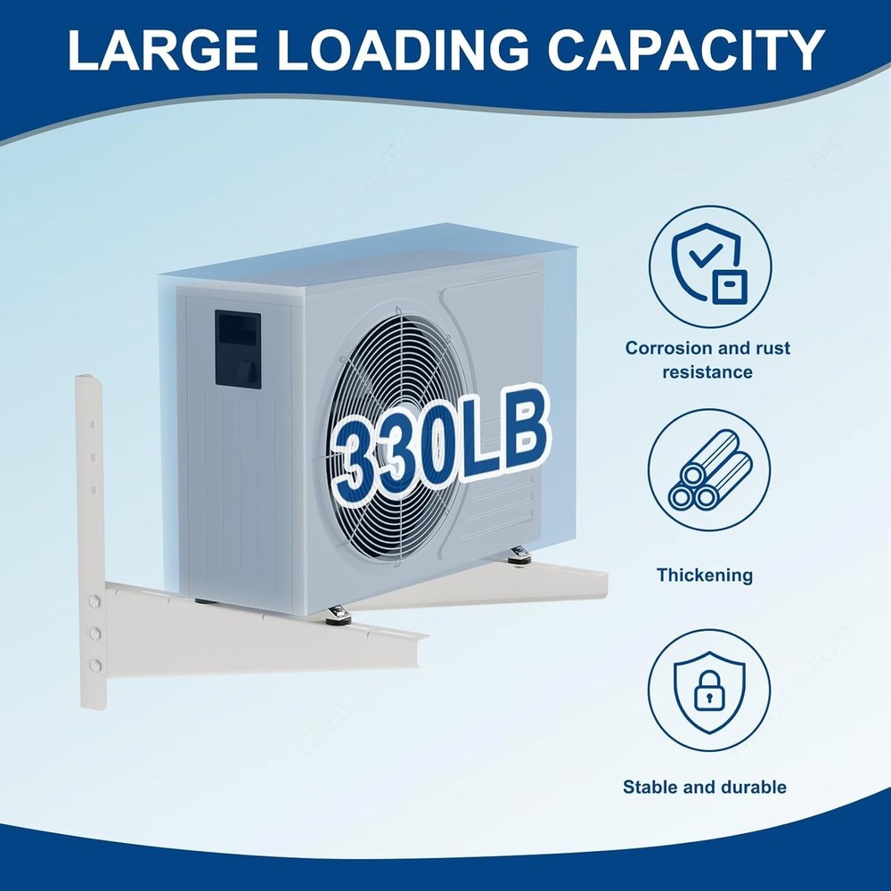 Mini Split Wall Mounting Bracket Support Heavy Duty AC Support Stand for Outside