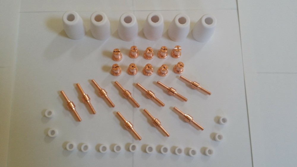 REBOOT RBC-5000D CONSUMABLES 40PCS COPPER EXTENDED FOR PLASMA CUTTER