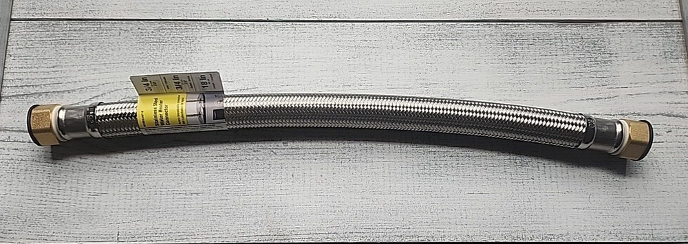 Apollo 18" 3/4- FIP In x 3/4" FIP Out Stainless Steel Water Heater Connector NEW