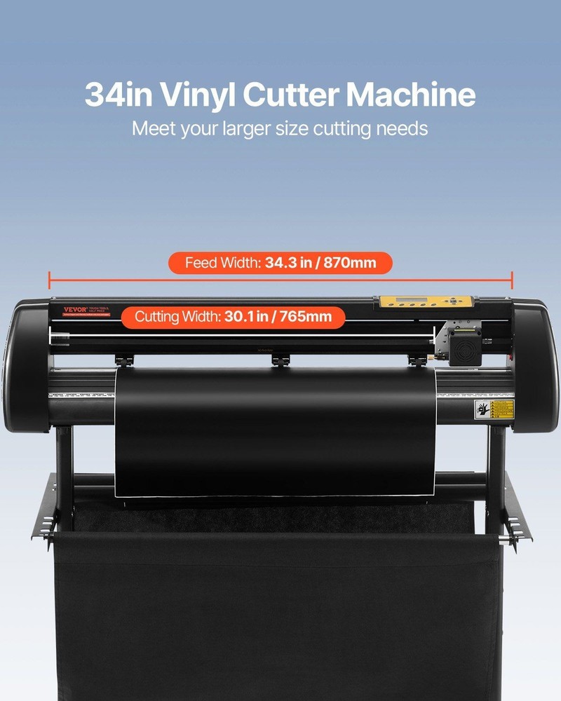 34in LCD Vinyl Cutter & Plotter with Signmaster Software & Tools