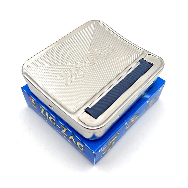 Zig-Zag Metal Cigarette Rolling Machine 70mm Easy Automatic Tobacco Roller